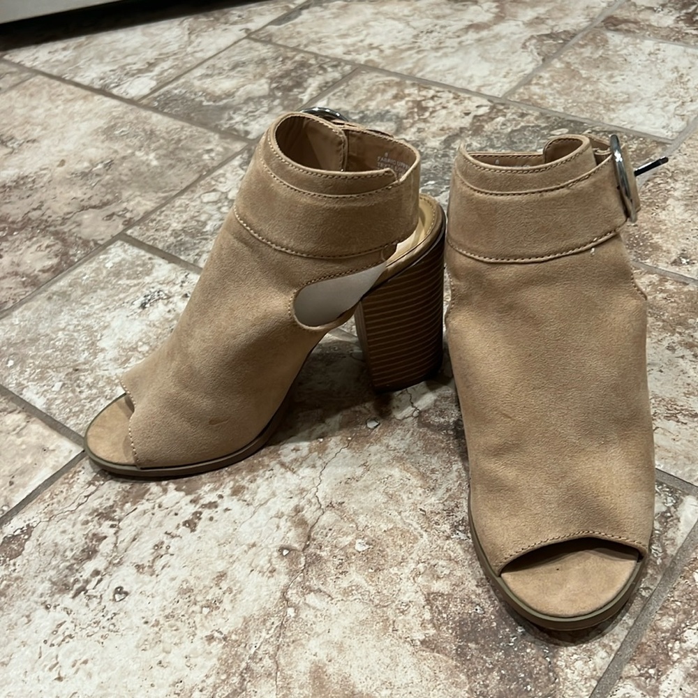 Express faux suede bootie